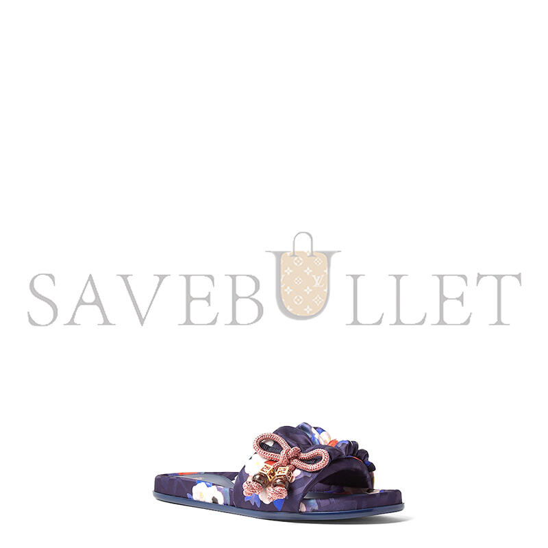 FENDI FEEL MULTICOLOUR FF JACQUARD SATIN SLIDES 8X8142AWL6F1WBP